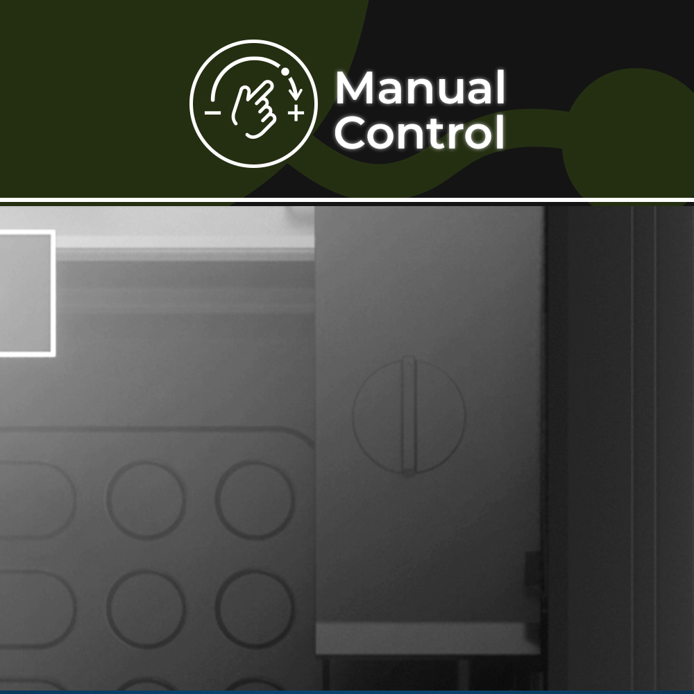 Icono de control manual con texto