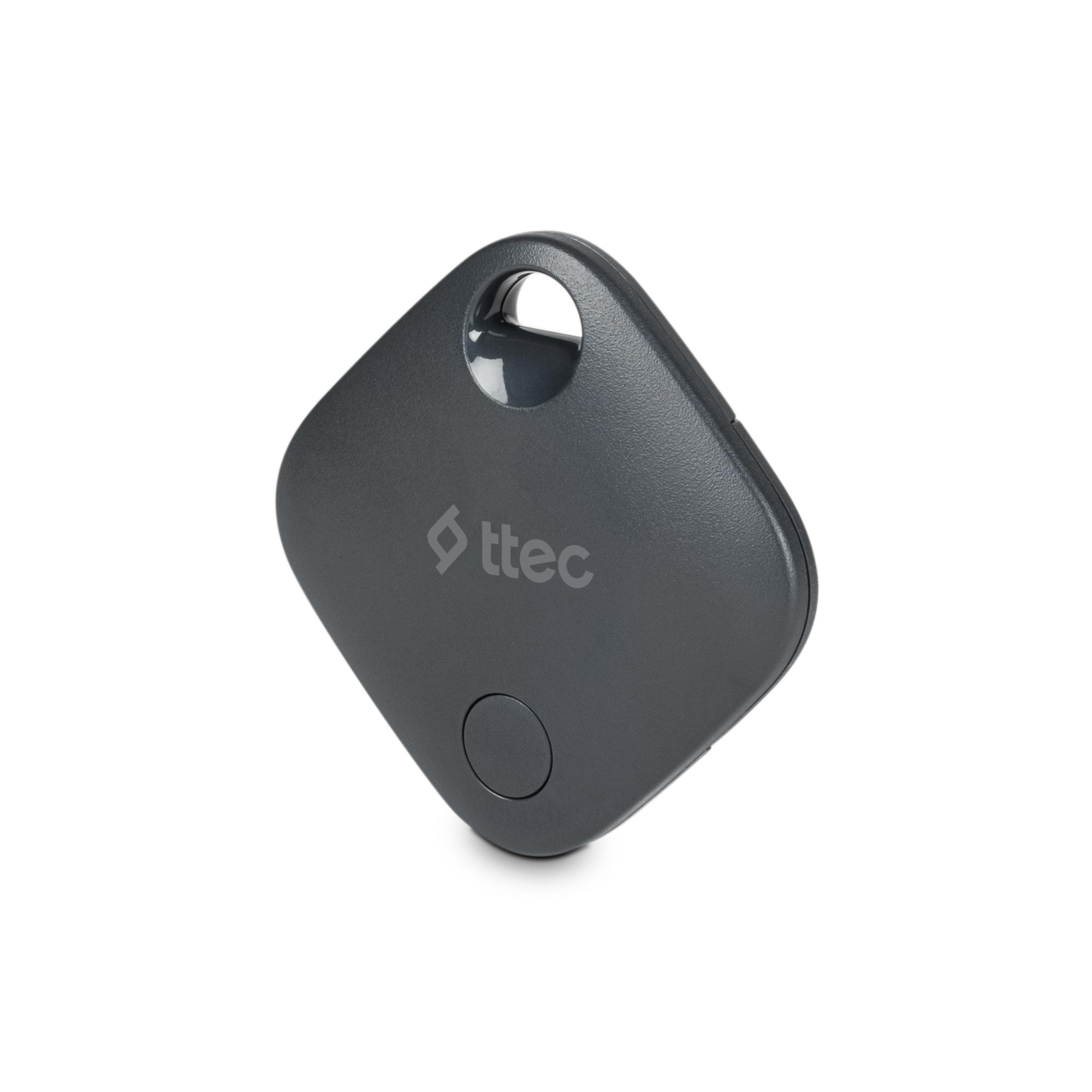 Anahtar deliği ve Ttec logosu olan koyu gri kare izleyici.