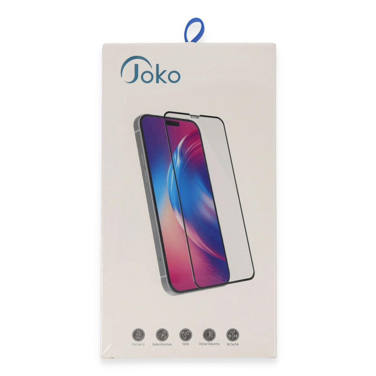 Joko markalı kutuda akıllı telefon ve ekran koruyucu.