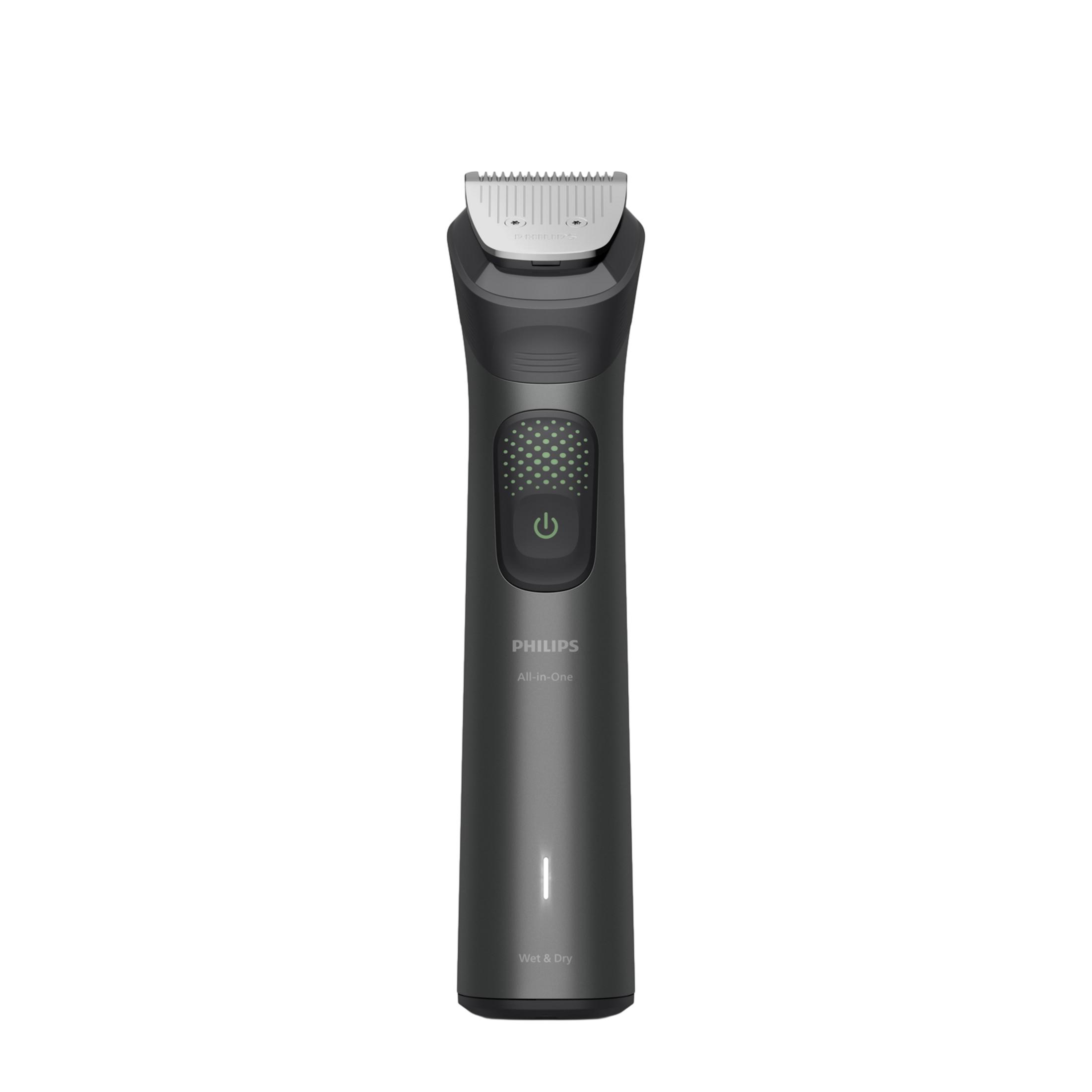 Szary trymer Philips All-in-One z funkcją Wet & Dry.