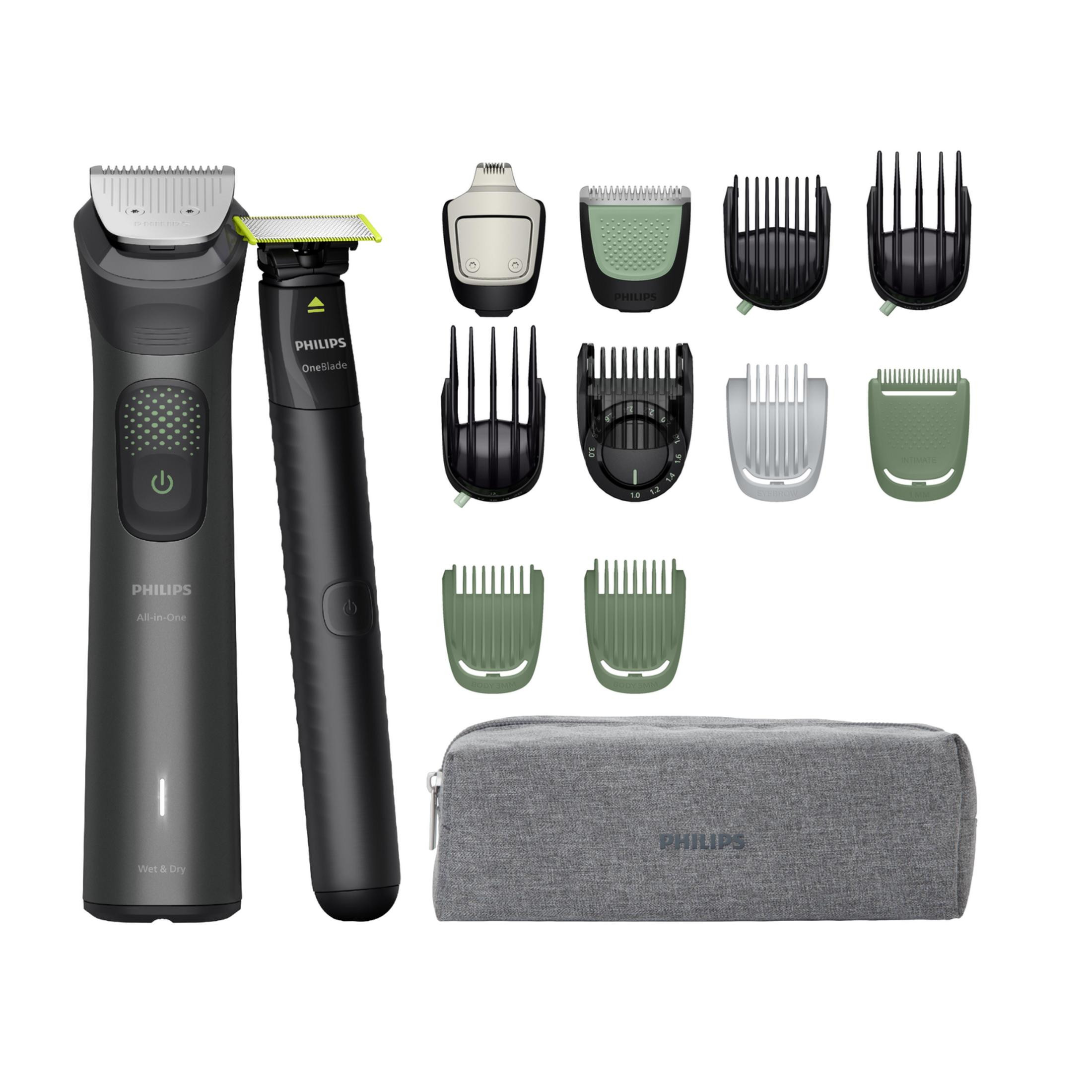 Trymer Philips OneBlade z nasadkami i etui.