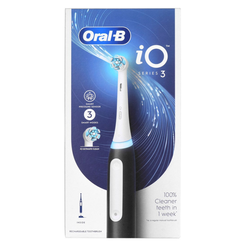 Spazzolino elettrico Oral-B iO Serie 3 con sensore di pressione.