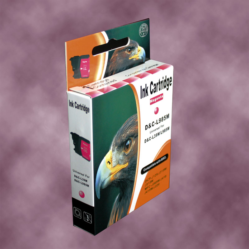 Tintenpatrone mit Adlerabbildung, magenta, Modell D&C-L985M.