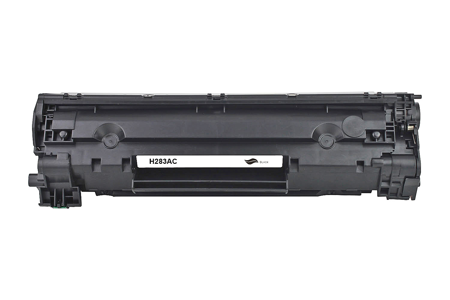 Schwarze Lasertoner-Kartusche mit Beschriftung H283AC.