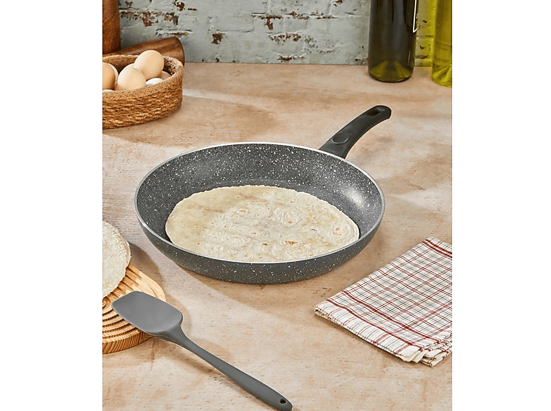 EDA Zetra Granit 28 cm ZK-016 Tava Siyah