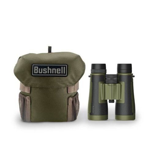Binocolo verde con custodia