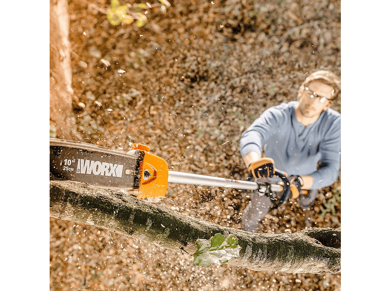 WORX WA0222 WG186E.1 ile Uyumlu 25 cm Teleskobik Uzatmalı Zincirli
