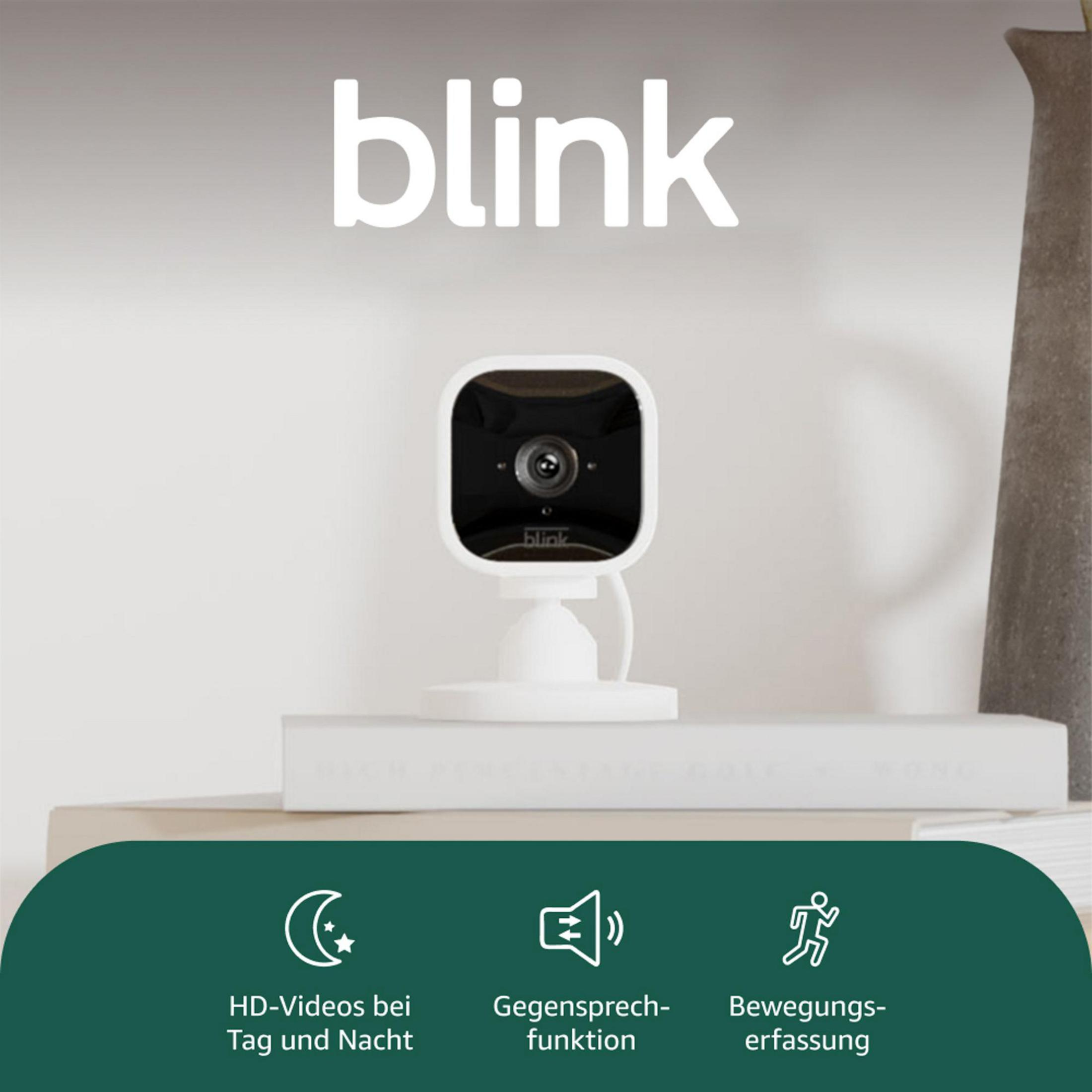 Blink-Kamera mit Nachtsicht, Gegensprechfunktion und Bewegungserfassung.