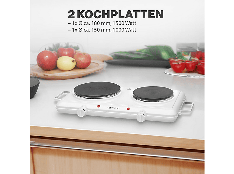 CLATRONIC DKP 3583 Kochplatte (Kochfelder: 2)