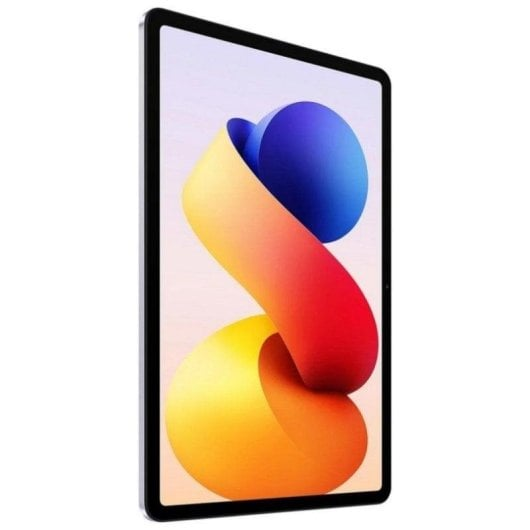 Ein Tablet mit einem bunten, abstrakten Hintergrundbild.
