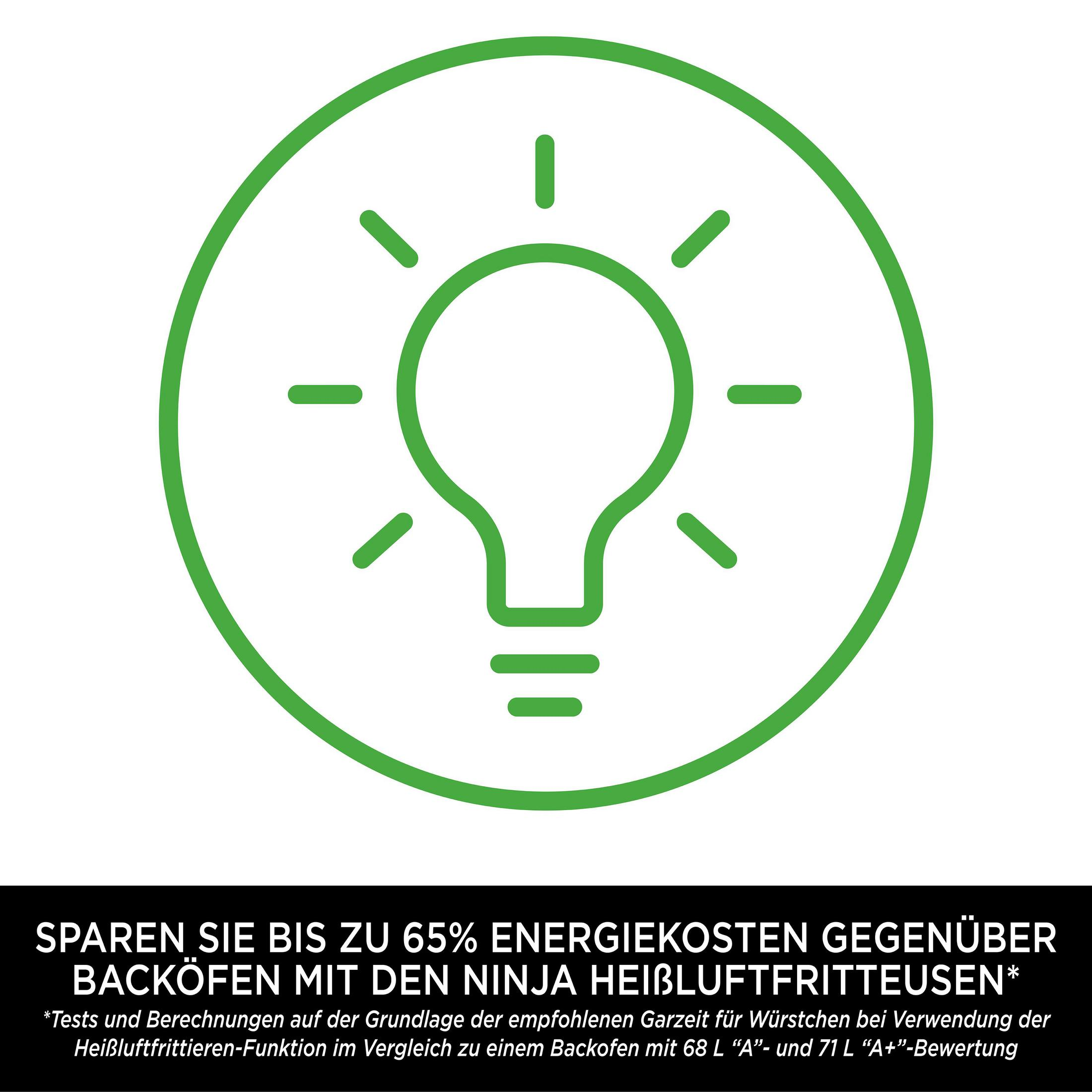 Une icône verte d'ampoule dans un cercle, symbolisant l'efficacité énergétique.