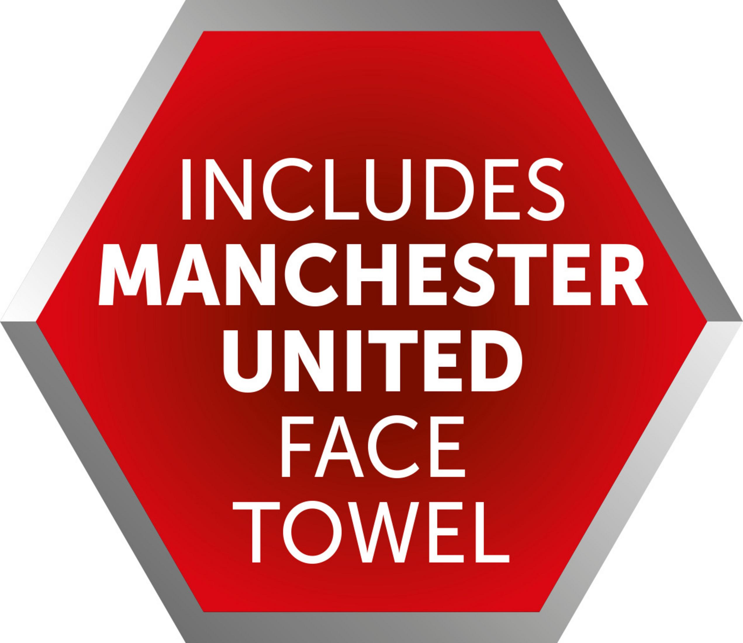 Incluye toalla facial Manchester United.