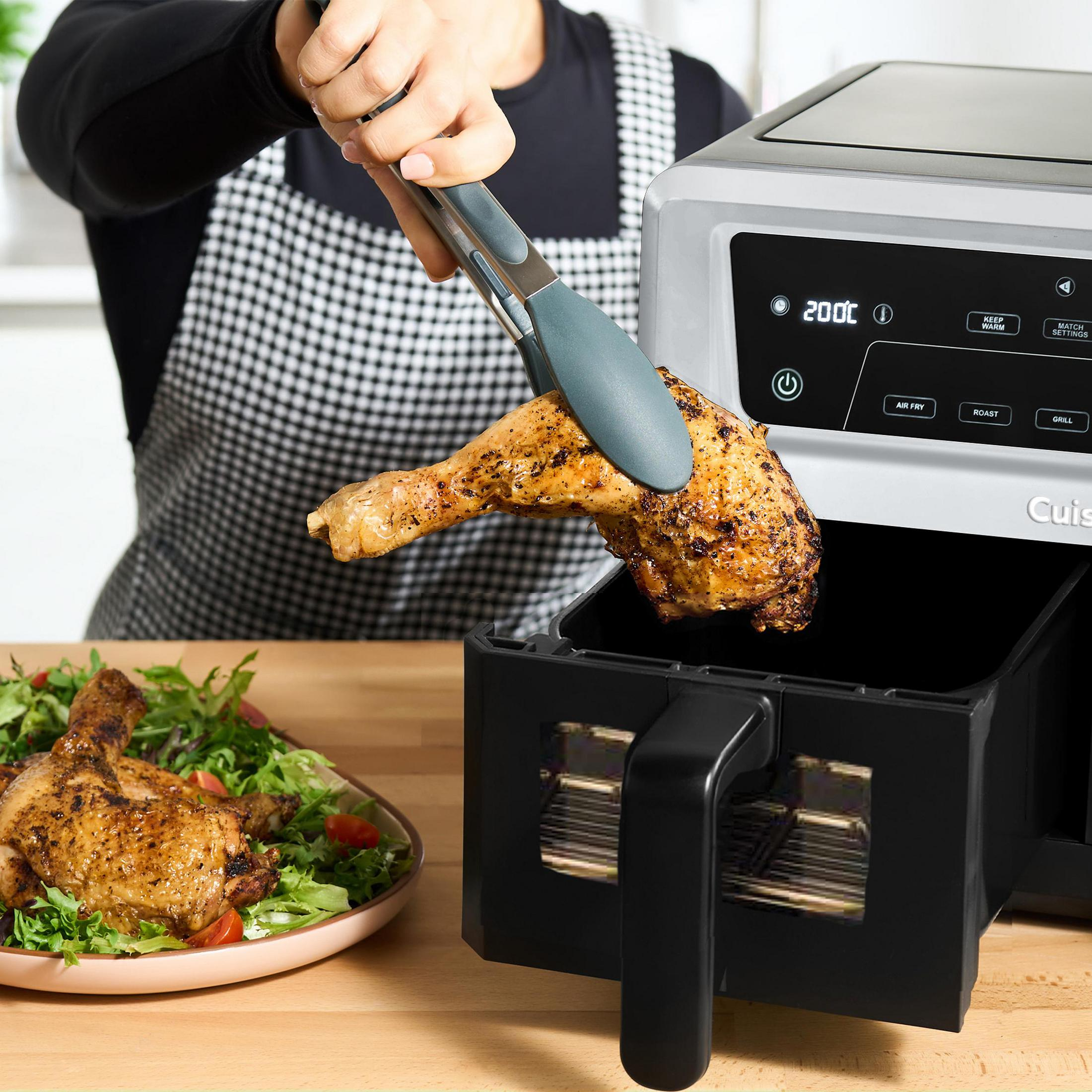 Freidora de aire - CUISINART AFD10XSSE, 2400 W, 10,4 l, Negro