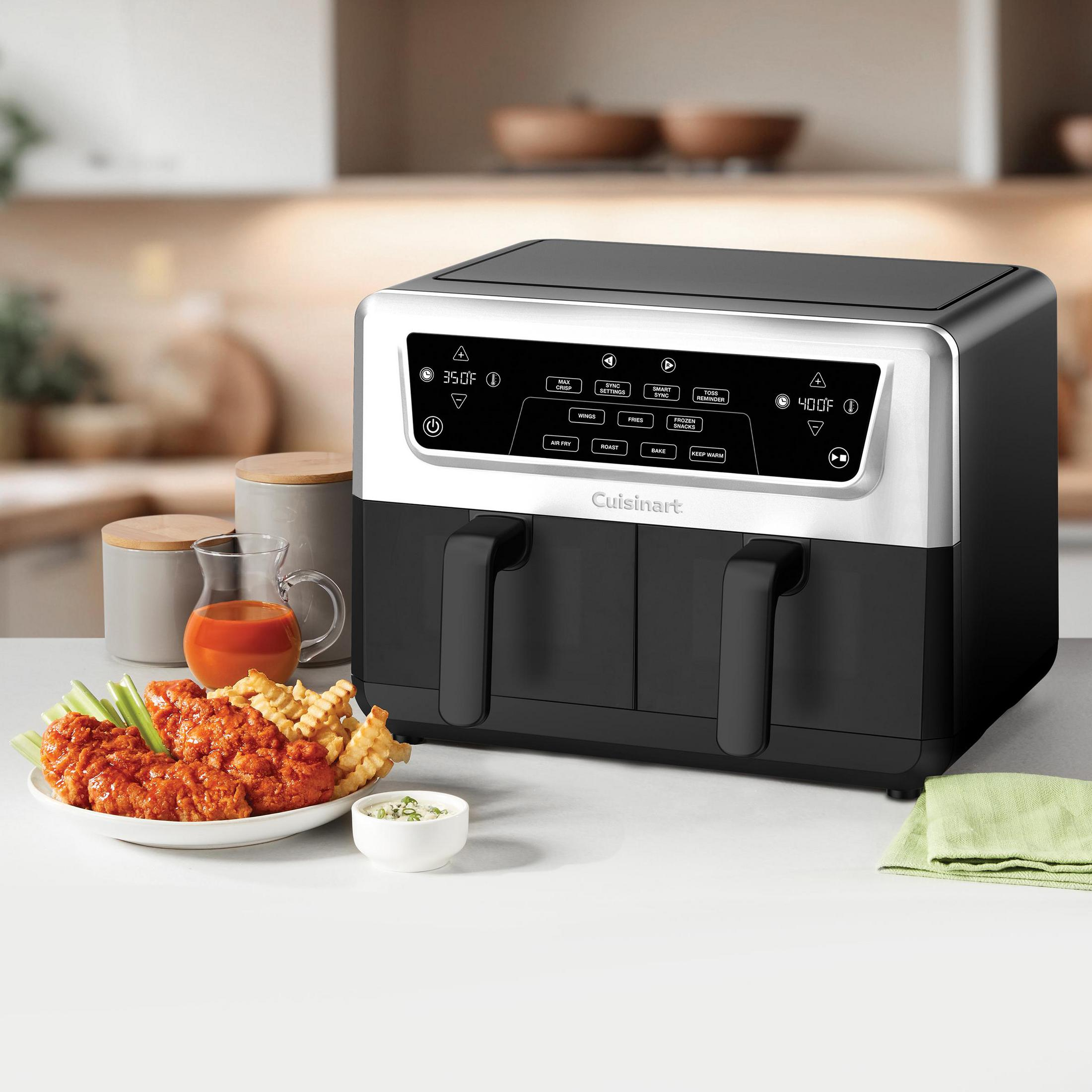 Freidora de aire - CUISINART AFD10XSSE, 2400 W, 10,4 l, Negro
