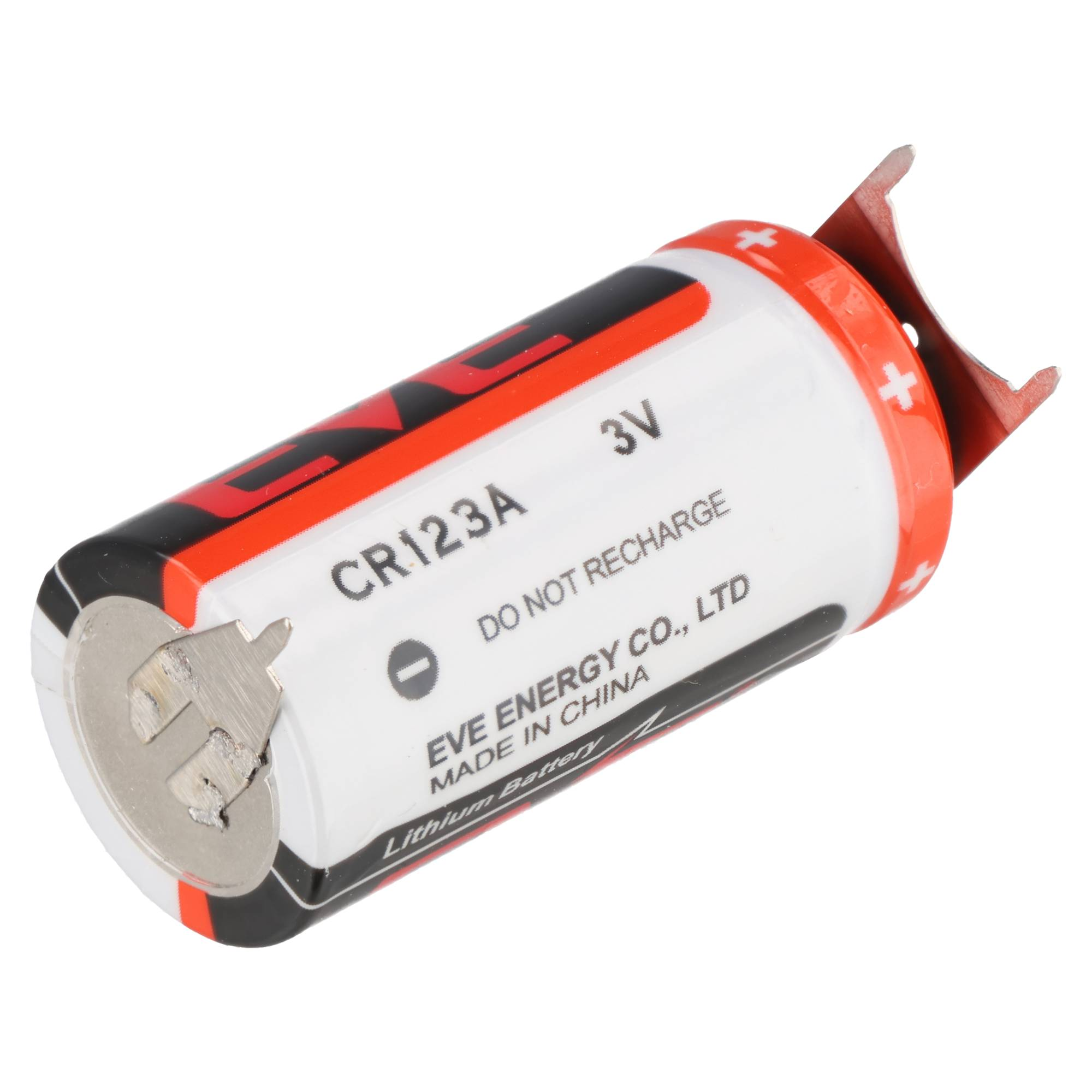 Eine CR123A Lithiumbatterie mit 3V von EVE ENERGY CO., LTD.