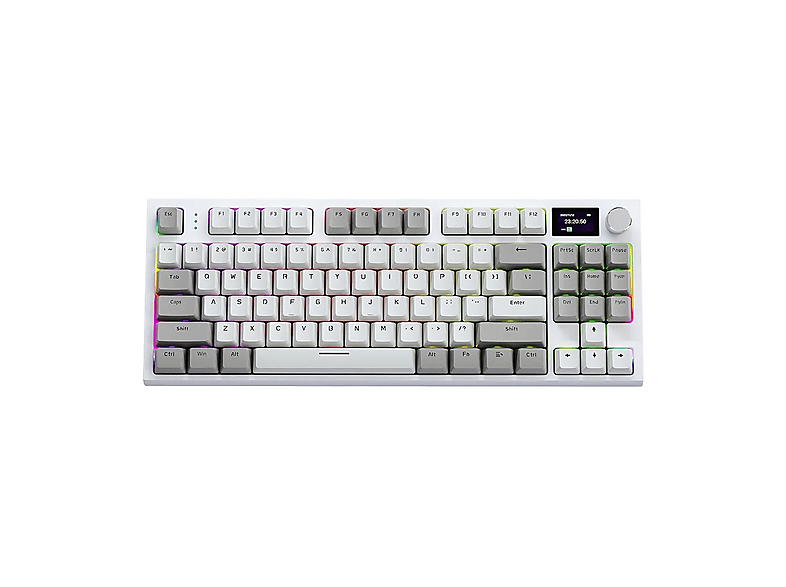 ATTACK SHARK Attack Shark K86 Kablosuz Mekanik Klavye Kablo Klavye Retro Grey