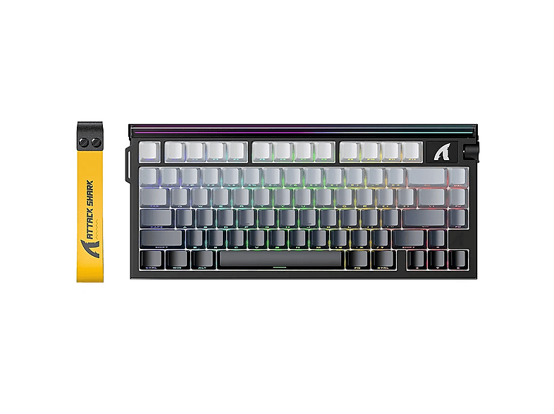 ATTACK SHARK Attack Shark R85 HE Hall Effect Rapid Trigger Mekanik Klavye [Manyetik Switch] Kablo Klavye Moonlit