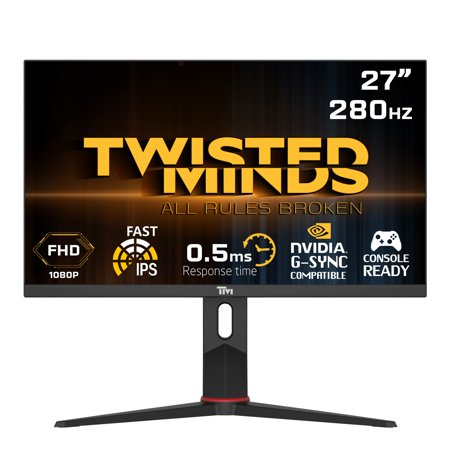 27" 280 Hz monitör, FHD, 0,5 ms tepki süresi, IPS, G-SYNC, konsol hazır.