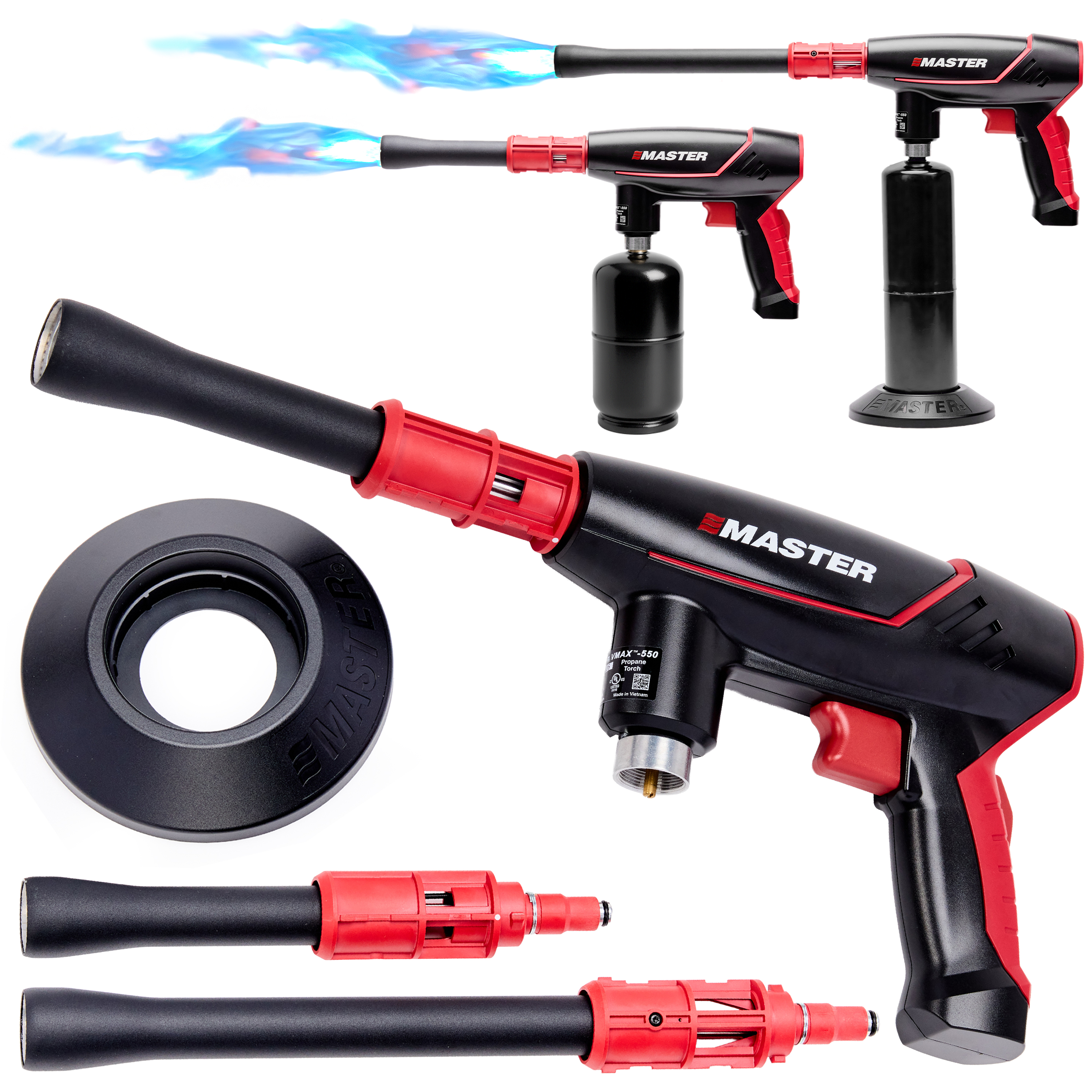 Master Appliance VMAX-550 Heißluftpistole, Rot/Schwarz