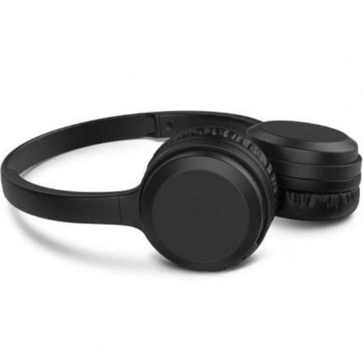 Cuffie nere over-ear con padiglioni imbottiti e archetto regolabile.