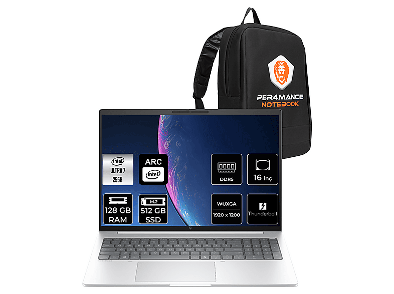 HP EB 8 AI G1i FHD+ AD3T0ETPN347 Intel Core Ultra 7 255H 128 GB