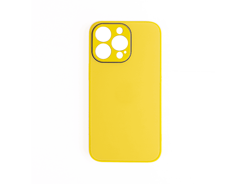 SCHITEC Deluxe iPhone 12 Pro Mat Telefon Kılıfı Sarı