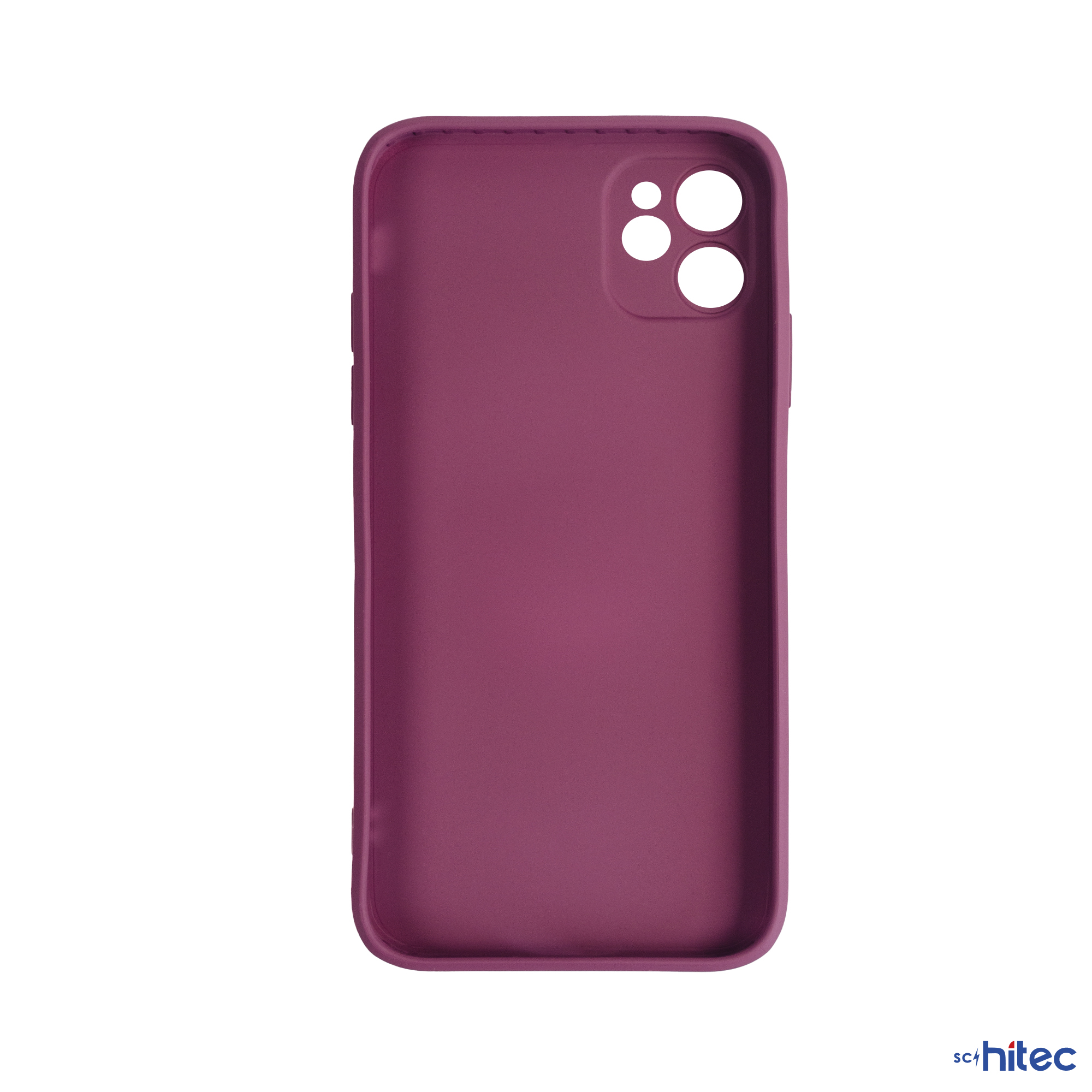 Kamera kesikleri olan gül rengi telefon kılıfı.