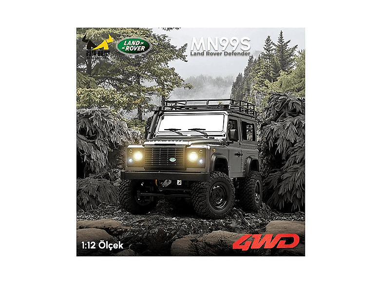 MN MODEL MN99S V2 1/12 Land Rover Defender 4WD RC Model Offroad Truck RTR Lisanslı Dahili Işık Seti