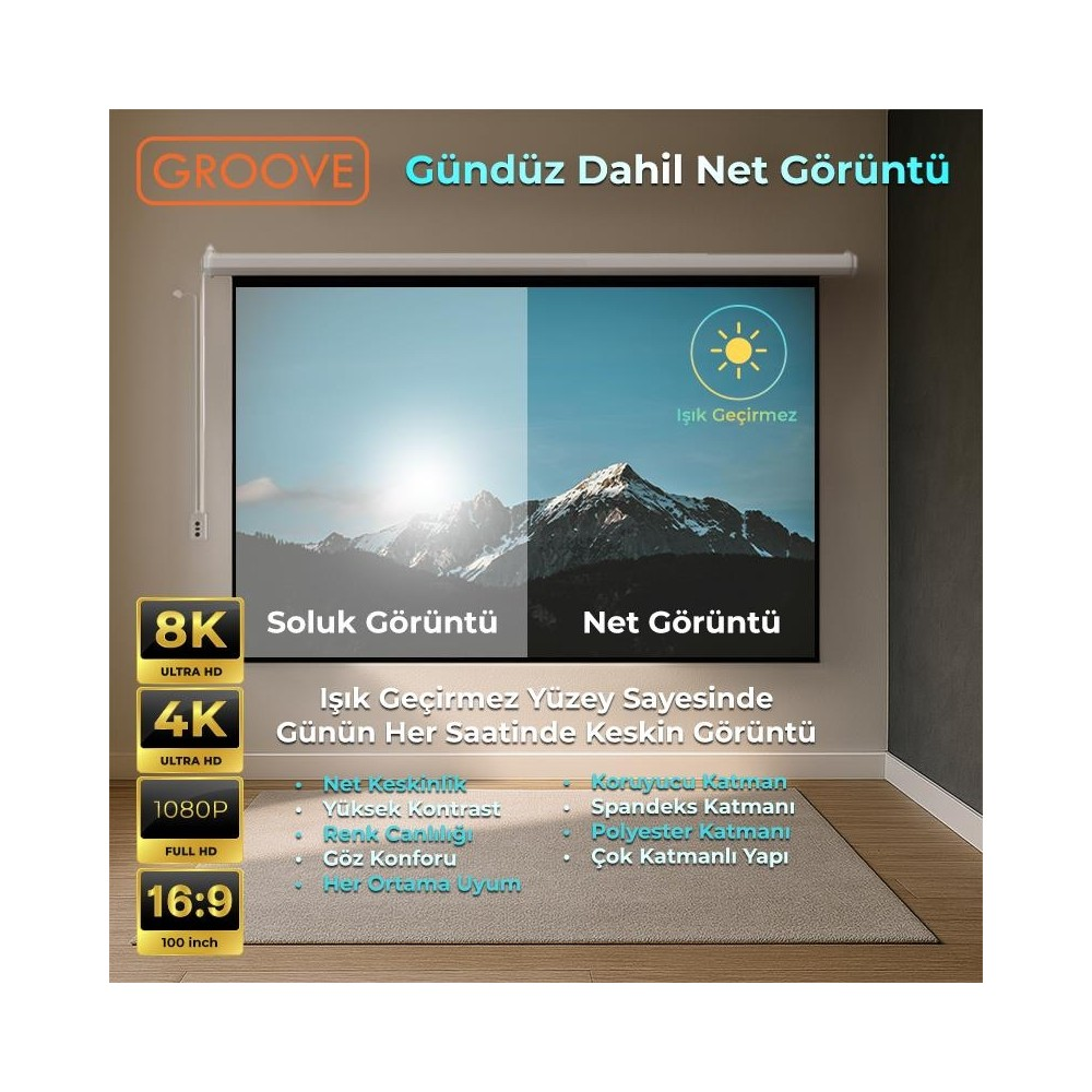 Ekran karşılaştırması: Solda soluk görüntü, sağda güneşli net görüntü.
