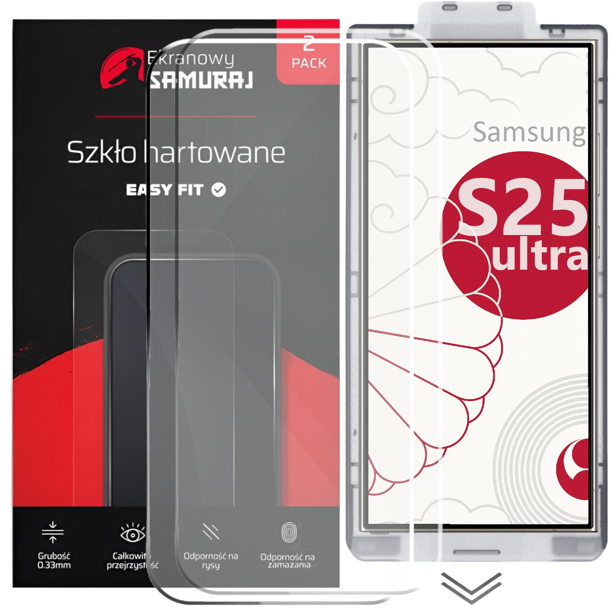Opakowanie folii ochronnej na ekran Samsung S25 Ultra, 2 szt.
