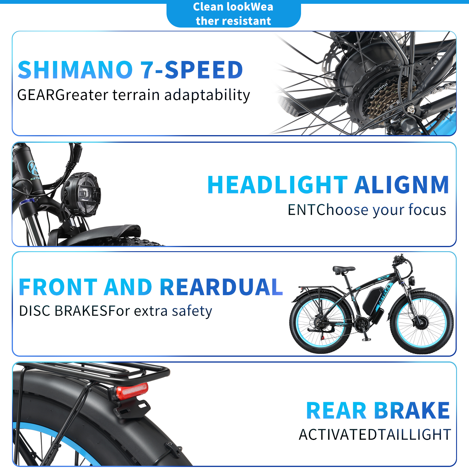 Rower elektryczny 7-biegowy Shimano, światło przednie, hamulce tarczowe.