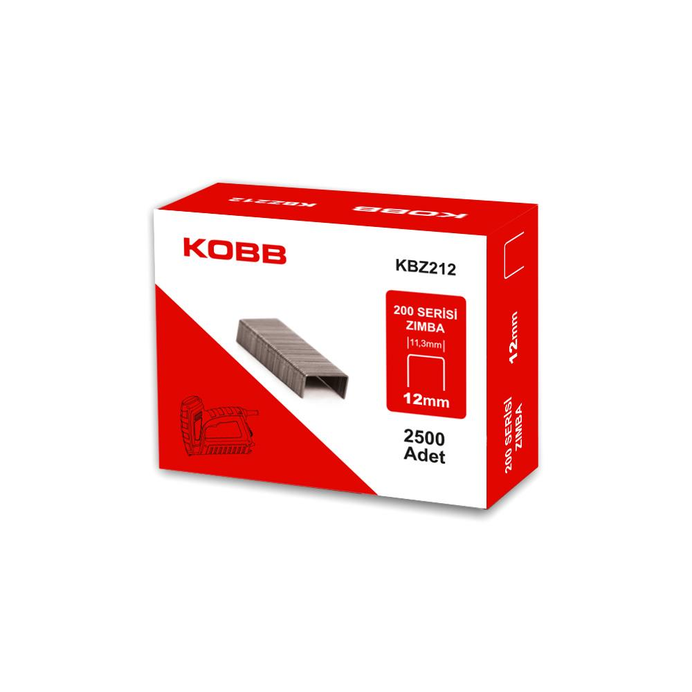 KOBB 12mm zımba teli kutusu, 2500 adet, KBZ212 model.