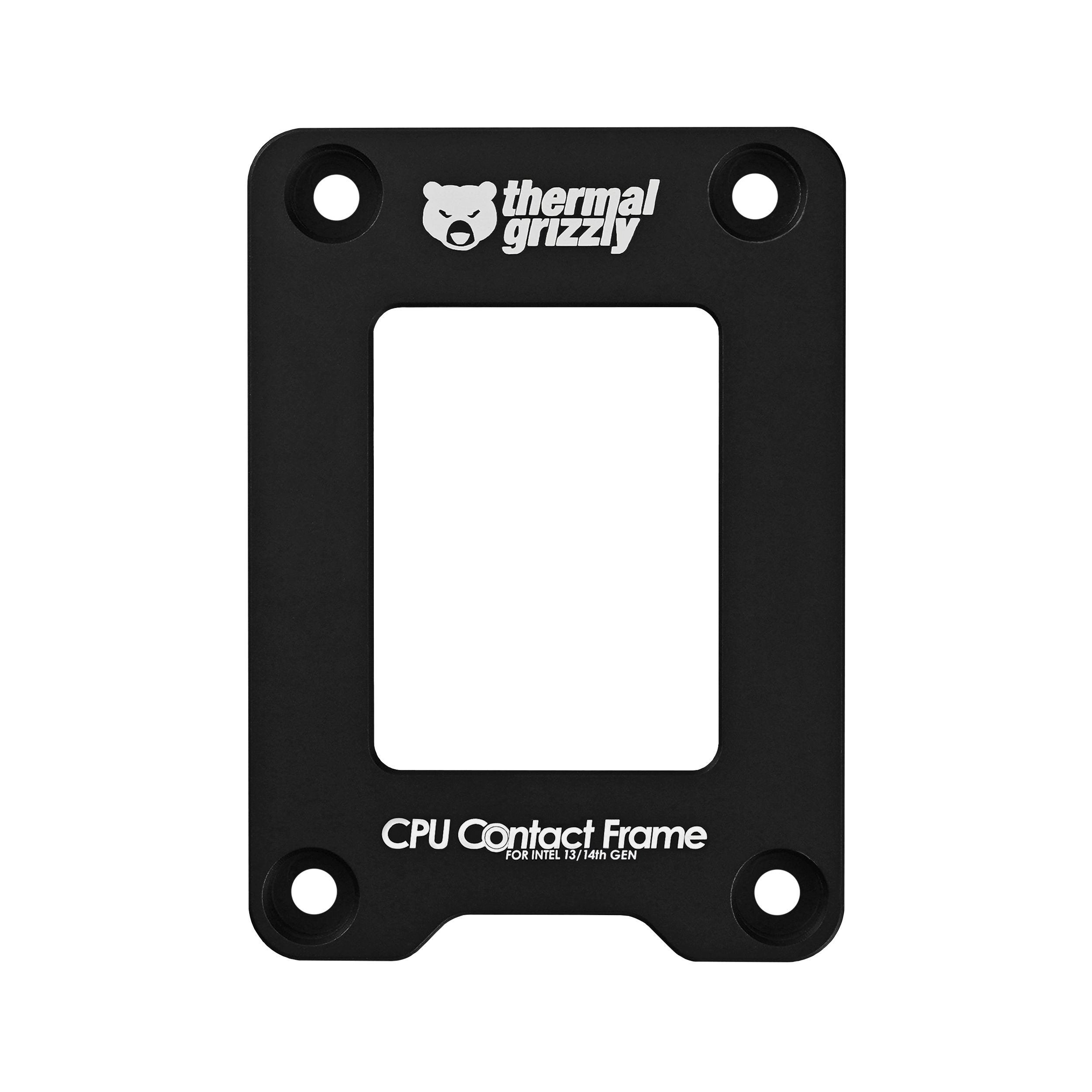 Schwarzer CPU-Kontaktrahmen von Thermal Grizzly für Intel 13./14. Gen.