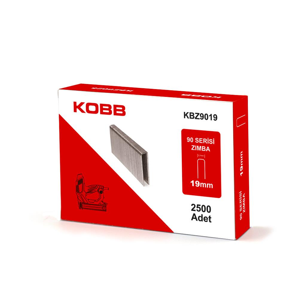 KOBB 90 serisi 19mm zımba teli kutusu, 2500 adet.