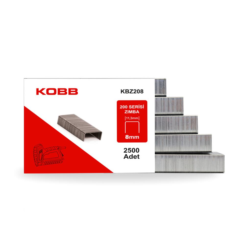 KOBB 200 seri zımba, 8mm genişlik, 11,3mm yükseklik, 2500 adet.