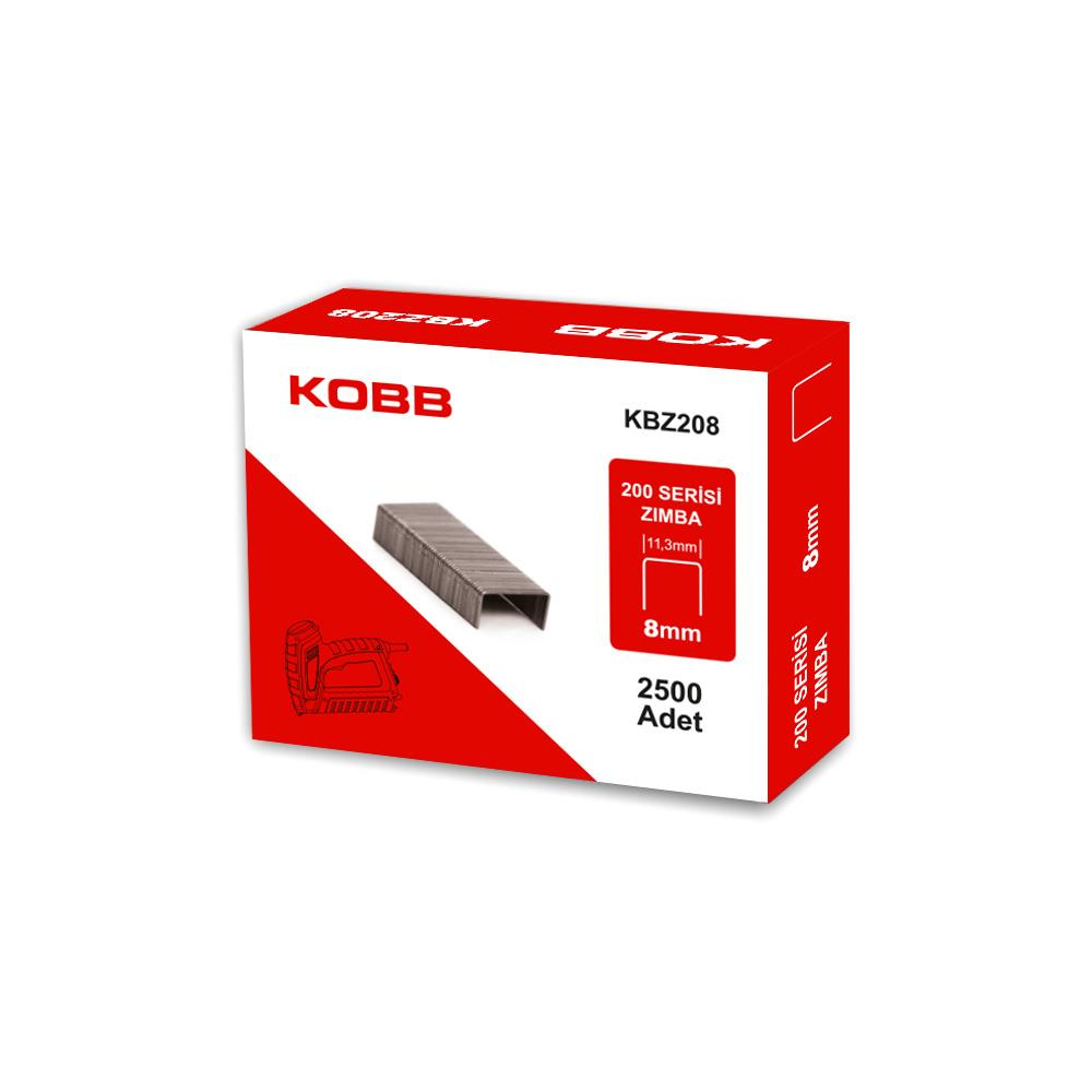 2500 adet KOBB 8mm zımba teli kutusu, KBZ208 modeli.