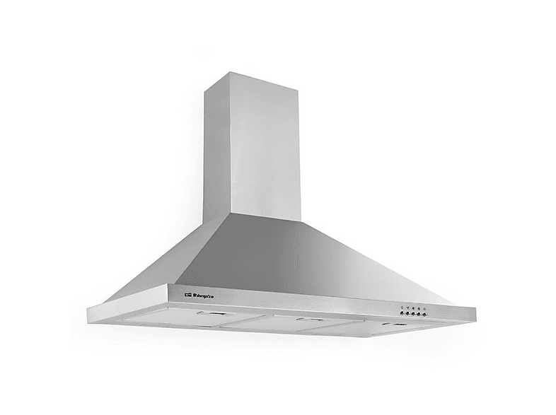 Campana extractora - ORBEGOZO DS48190BIN, 3 velocidades, 630 m³/h, 900 mm, Not available