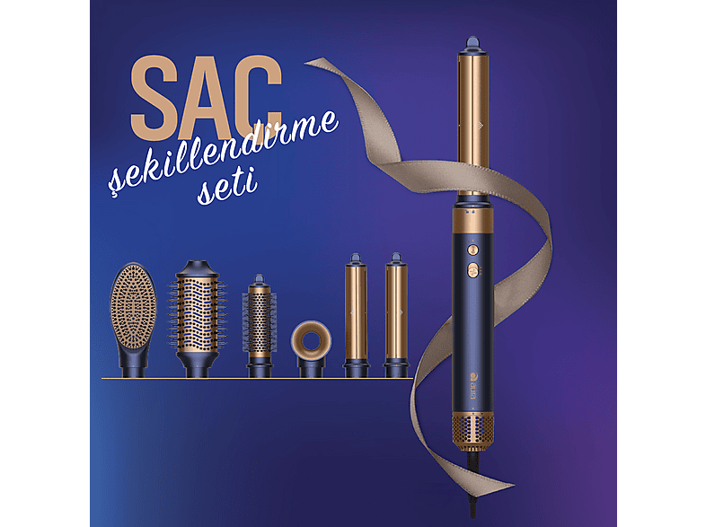 AURA AU1001MB Purestyle Saç Şekillendirme Seti Lacivert Fiyat