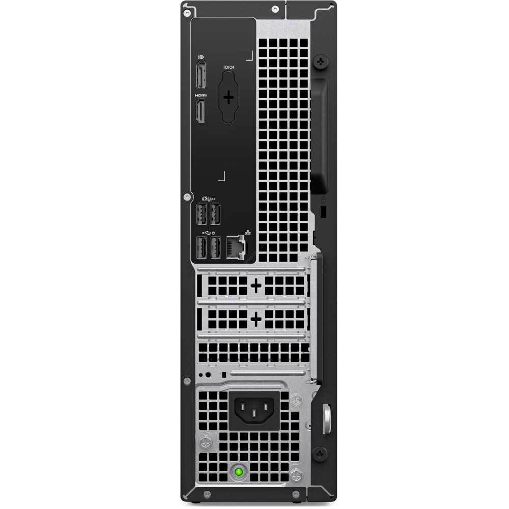 Tylny panel komputera stacjonarnego z portami USB, HDMI, zasilania i sieci.
