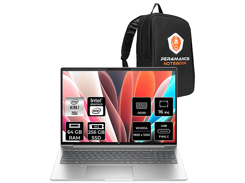 HP PB 4 G1i FHD+ D03KJETPN331 + PER4 Intel Core Ultra 7 255U 64 GB
