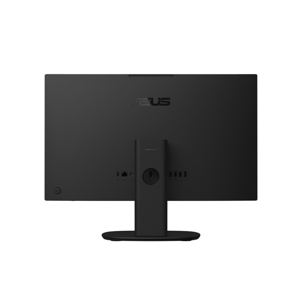 Tył czarnego monitora z logo ASUS i portami.