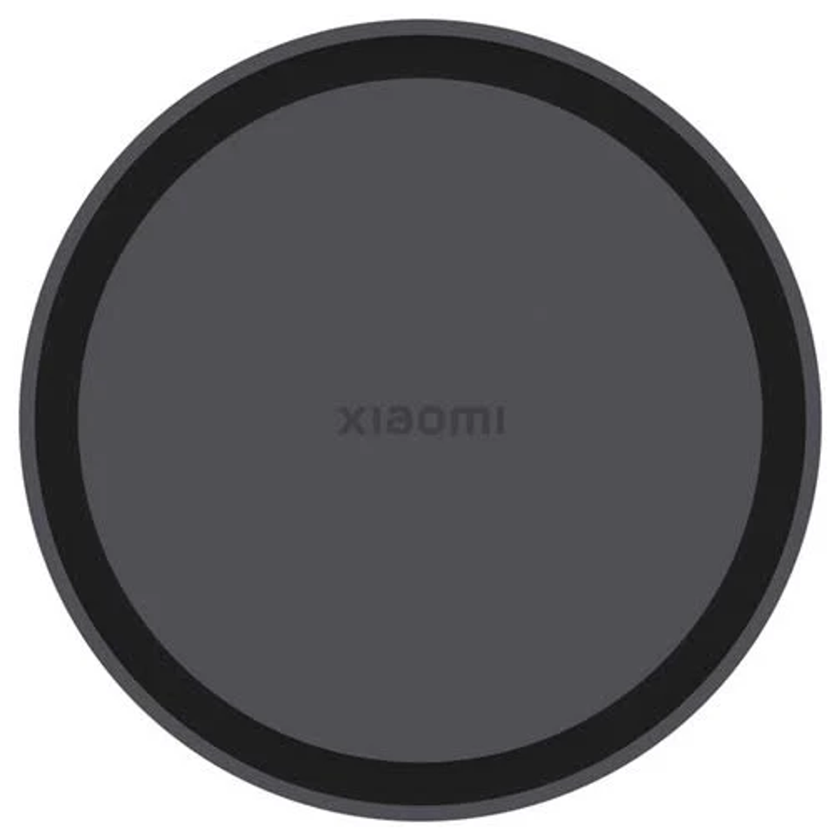 Ventilador redondo Xiaomi gris con borde negro.
