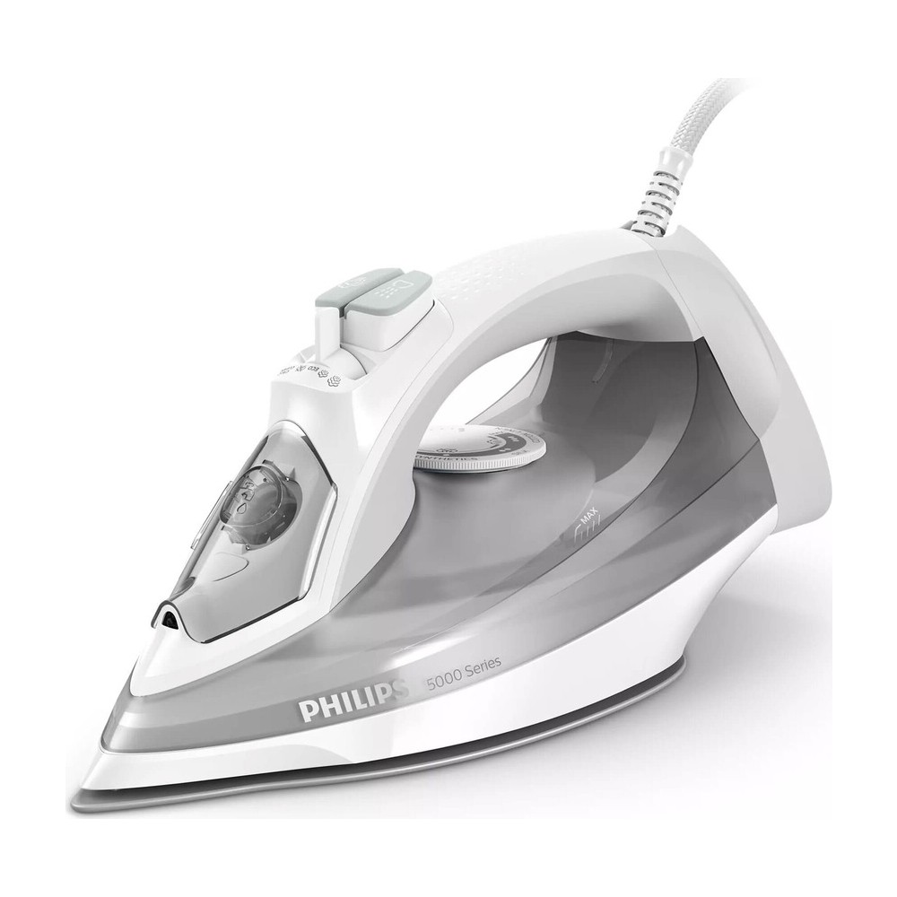 Kablolu beyaz ve gri Philips ütü, 5000 Serisi.