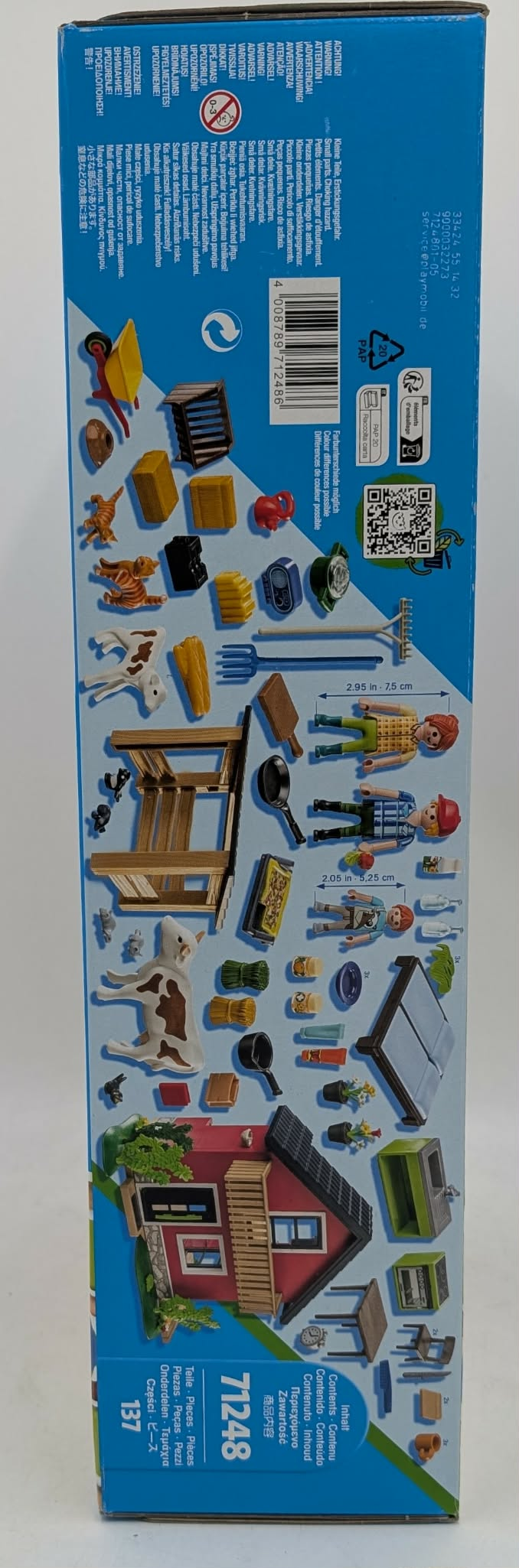 Playmobil Bauernhof-Set mit Figuren, Tieren, Haus und Zubehör.