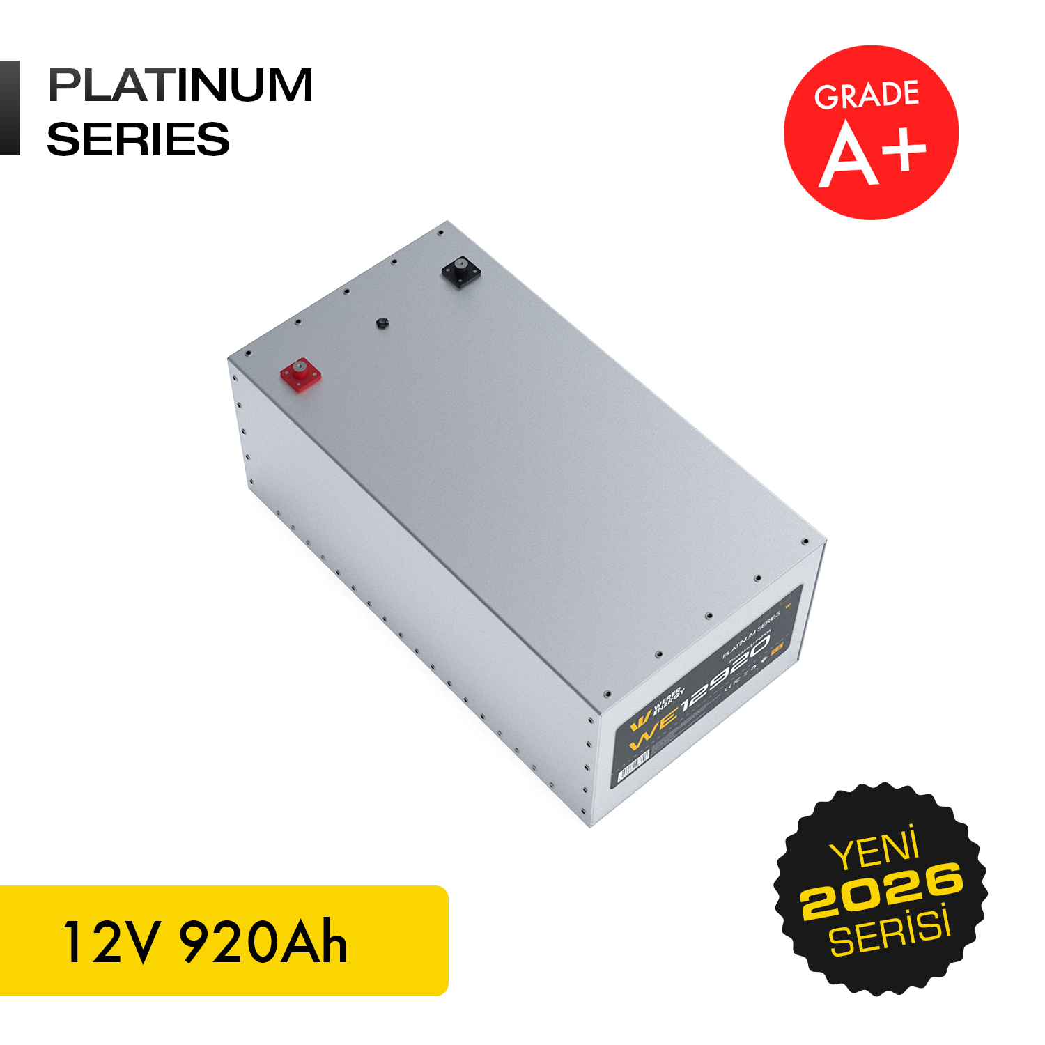 Gümüş pil, "Platinum Series" "Grade A+", "12V 920Ah"
