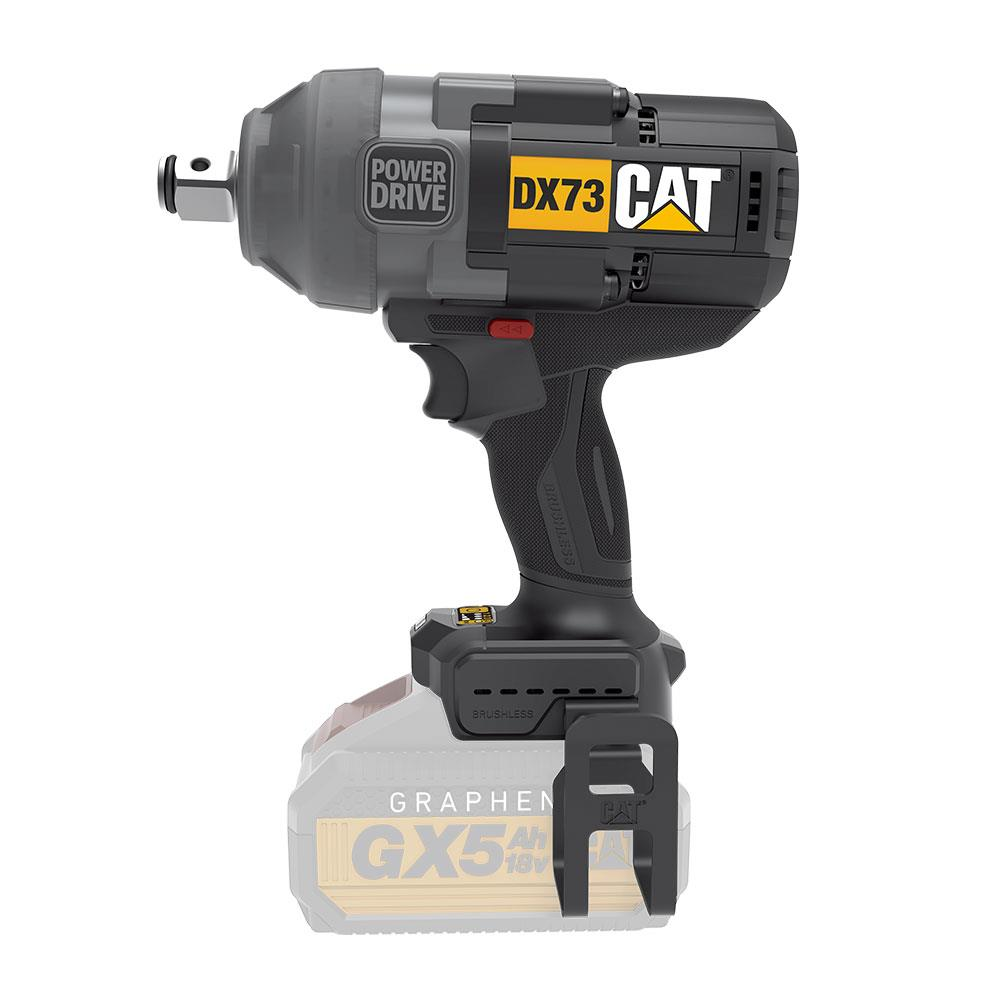 Soketi ve 18V bataryası olan kablosuz bir CAT darbeli anahtar.
