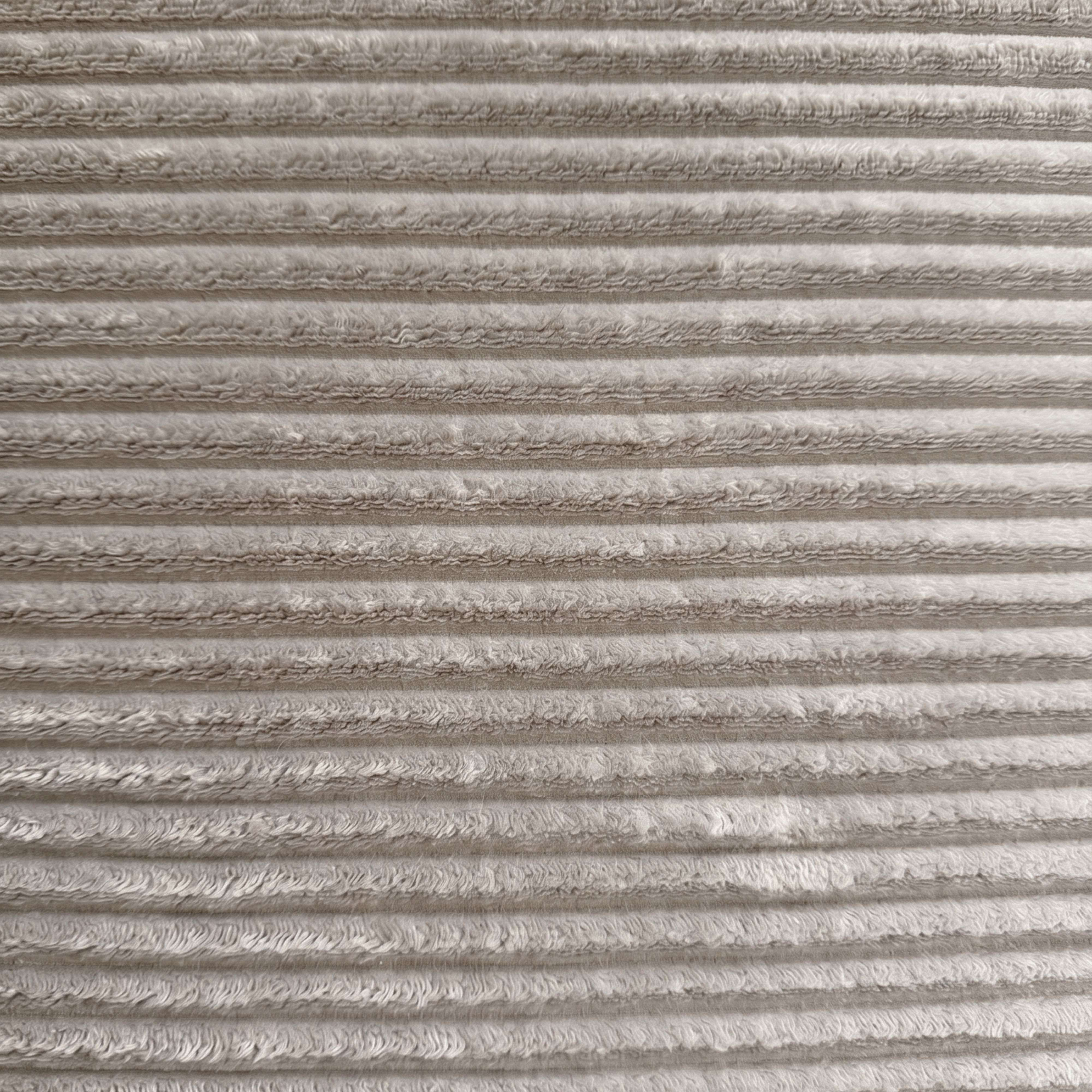 Textura de pana gris con costillas horizontales.