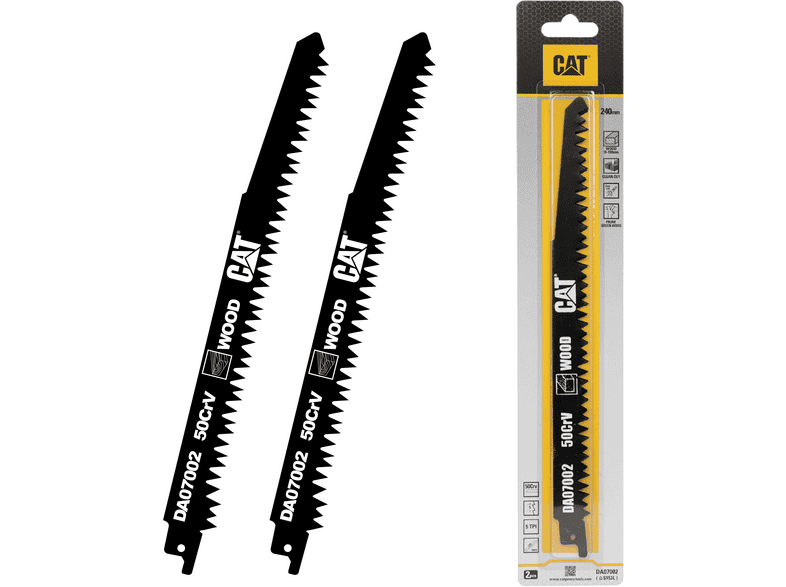 CAT DA07002 228 mm 2 Parça Profesyonel Hızlı Ahşap Kesme Tilki Kuyruğu Testere Ucu