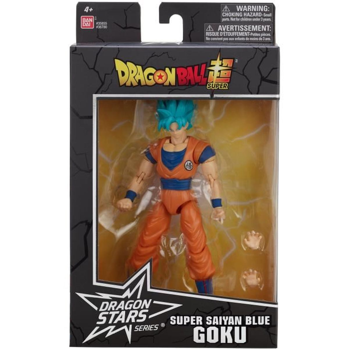 Figurka Dragon Stars Super Saiyan Blue Goku w opakowaniu.