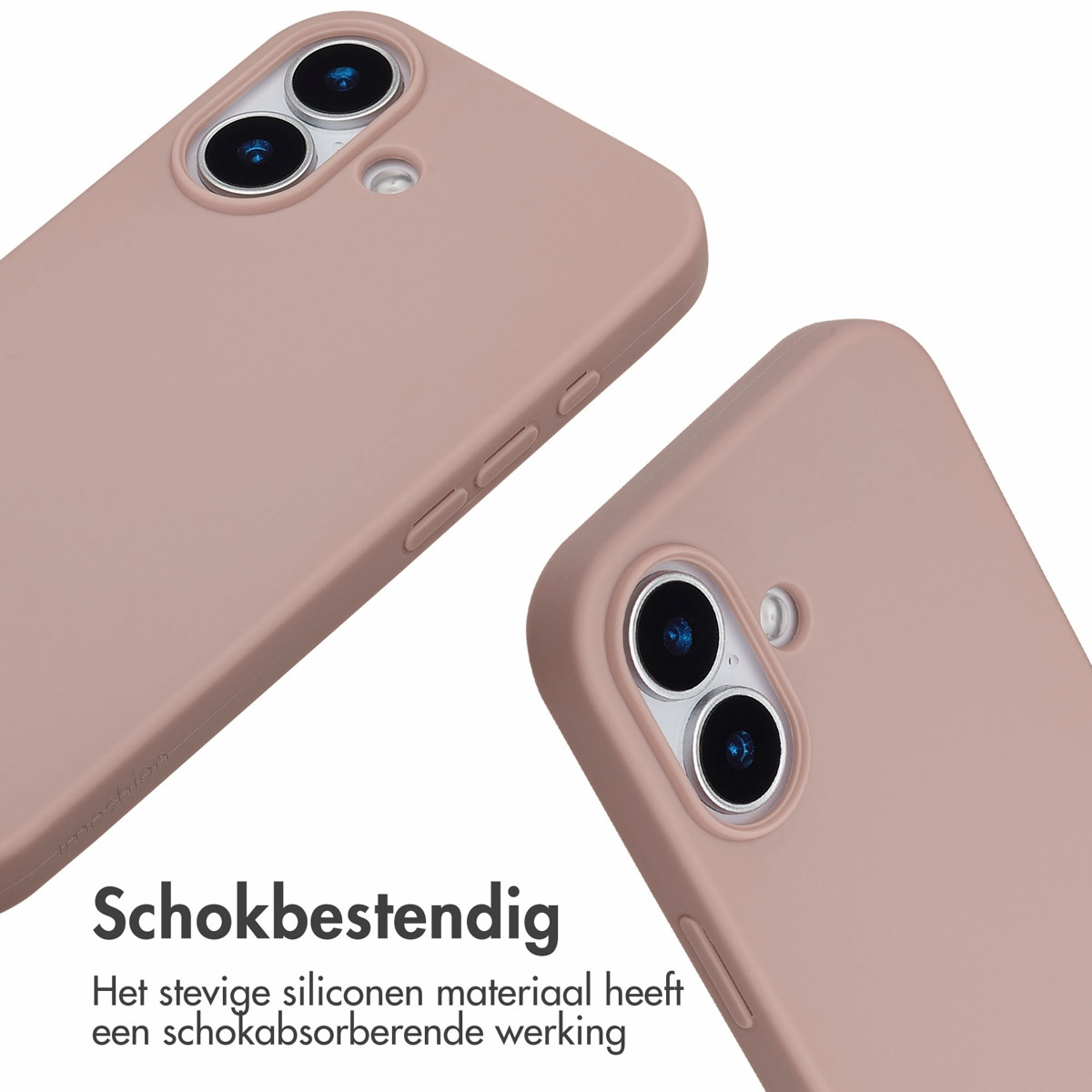 Due custodie rosa per telefono con doppia apertura fotocamera una accanto all'altra.